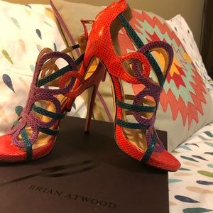 Brian Atwood strap sandal heels